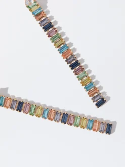 PARFOIS Lange Ohrringe|Premium>Ohrringe Mit Zirkonia Mehrfarbig