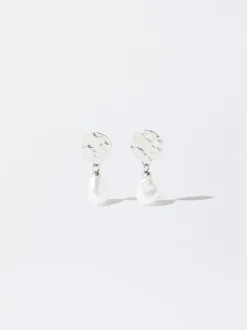 PARFOIS Ohrringe>Ohrstecker Aus Stahl Mit Perlen Silber