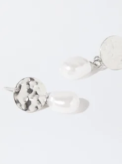 PARFOIS Ohrringe>Ohrstecker Aus Stahl Mit Perlen Silber