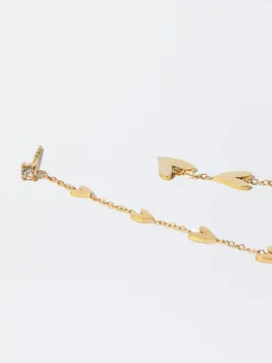PARFOIS Basics|Kurze Ohrringe>Ohrstecker Aus Stahl Mit Herz Golden