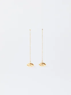 PARFOIS Halsketten|Kurze Halsketten>Ohrstecker Aus Stahl Mit Zierauge Golden
