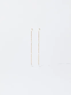 PARFOIS Halsketten|Kurze Halsketten>Ohrstecker Aus Stahl Mit Perlen Golden