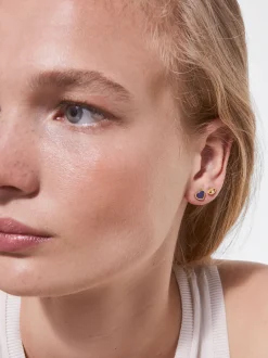 PARFOIS Halsketten|Kurze Halsketten>Ohrstecker Aus Stahl Mit Charms Blau