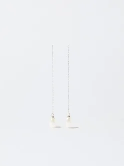 PARFOIS Halsketten|Kurze Halsketten>Ohrstecker Aus Stahl Mit Perlen Silber