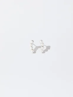 PARFOIS Lange Ohrringe|Basics>Ohrstecker Mit Perle Silber