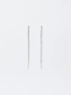 PARFOIS Raffinierter Modeschmuck|Lange Ohrringe>Ohrstecker Mit Perle Silber