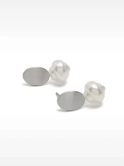 PARFOIS Raffinierter Modeschmuck|Ringe>Ohrstecker Mit Perle Beige