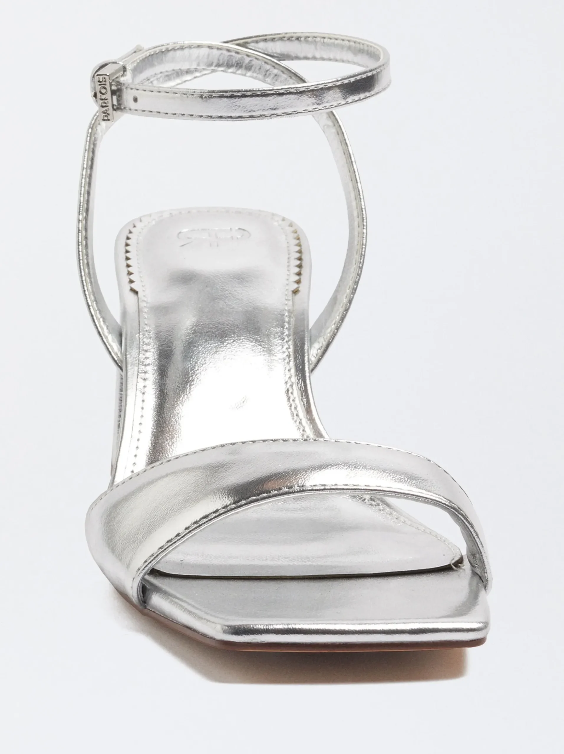 PARFOIS Raffinierter Modeschmuck|Lange Ohrringe>Online Exclusive - Absatzsandalen Mit Knöchelriemchen Silber