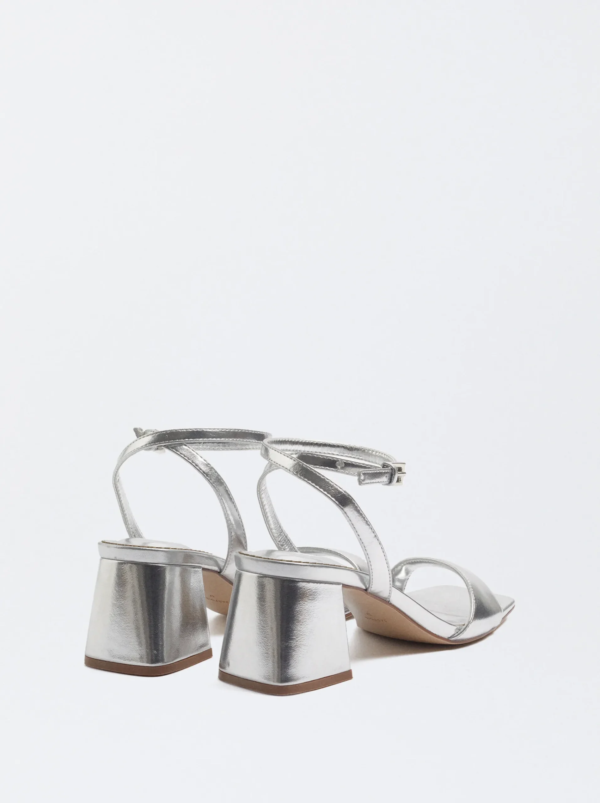PARFOIS Raffinierter Modeschmuck|Lange Ohrringe>Online Exclusive - Absatzsandalen Mit Knöchelriemchen Silber
