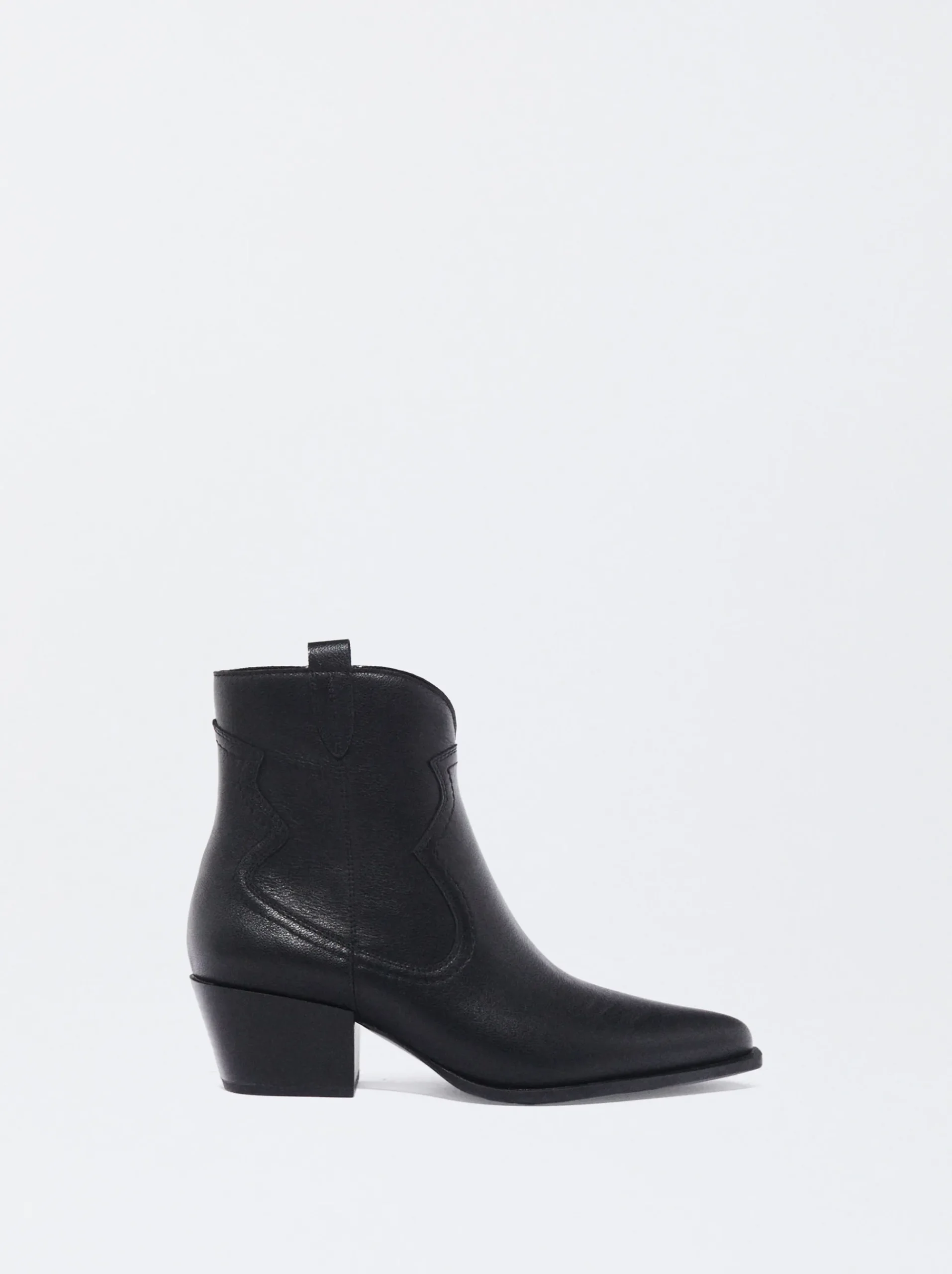 PARFOIS Ringe>Online Exclusive - Cowboystiefel Aus Leder Schwarz