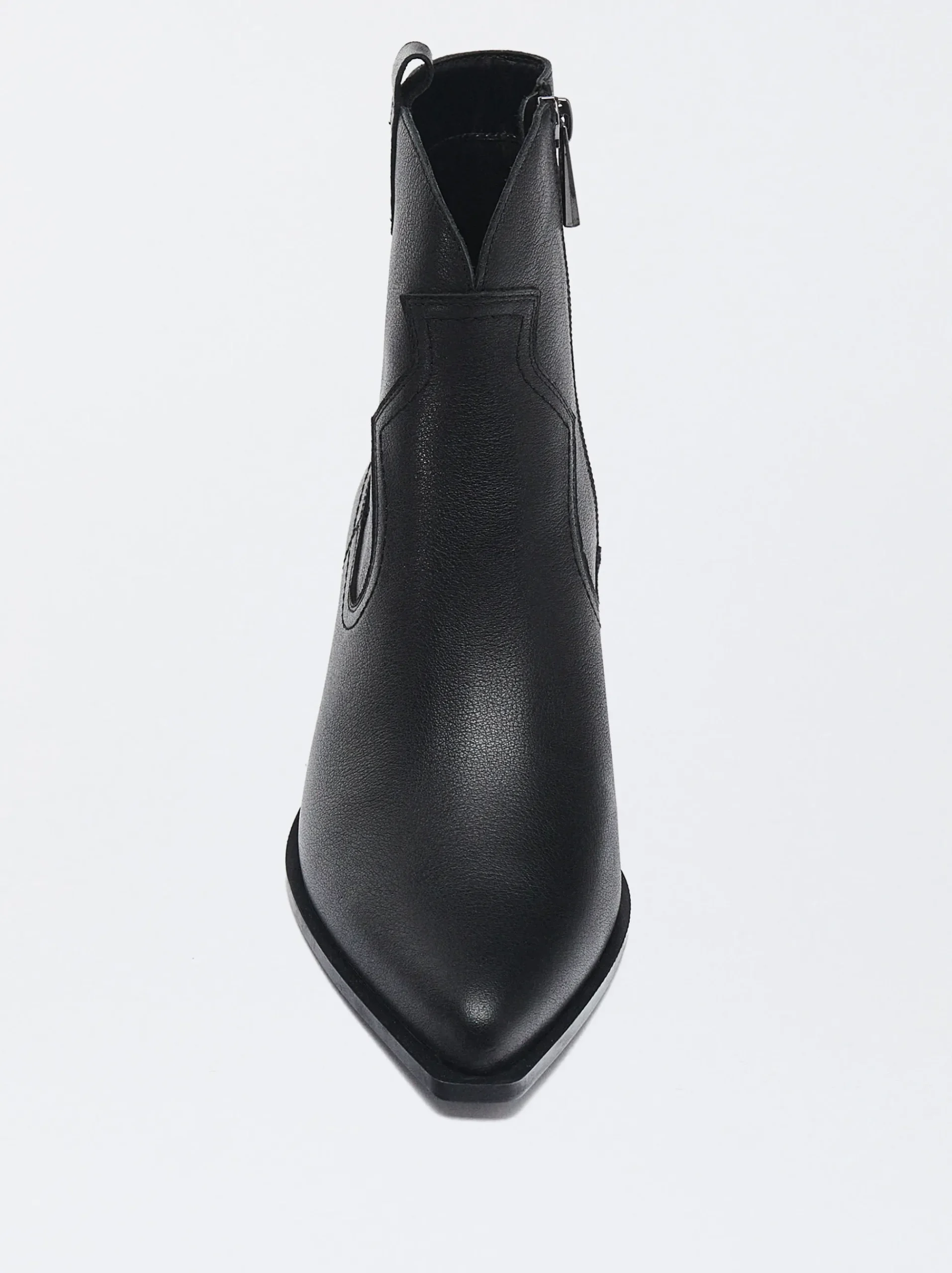 PARFOIS Ringe>Online Exclusive - Cowboystiefel Aus Leder Schwarz