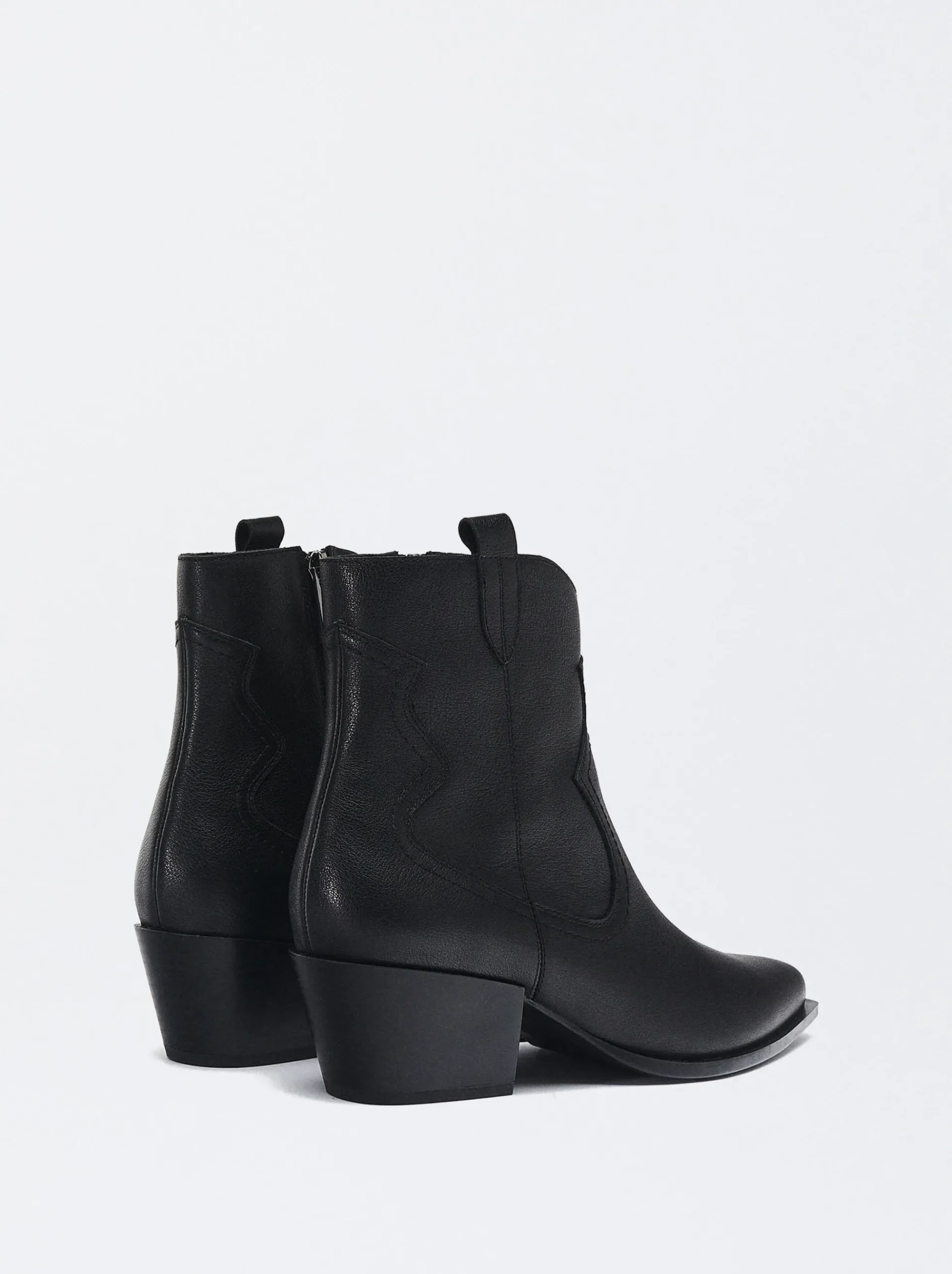 PARFOIS Ringe>Online Exclusive - Cowboystiefel Aus Leder Schwarz