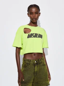 PARFOIS Kleider>Online Exclusive - Cropped-Top Mit Cut-Out Gr&uuml;n