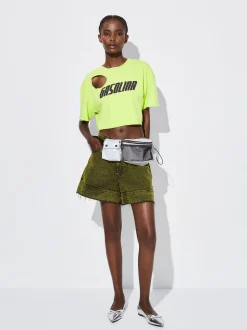 PARFOIS Kleider>Online Exclusive - Cropped-Top Mit Cut-Out Gr&uuml;n