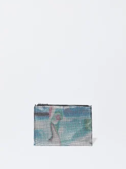 PARFOIS Schultertaschen>Online Exclusive - Festliche Schultertasche Mit Meshstoff Blau