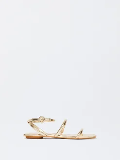 PARFOIS Raffinierter Modeschmuck|Lange Ohrringe>Online Exclusive - Flache Sandalen Golden