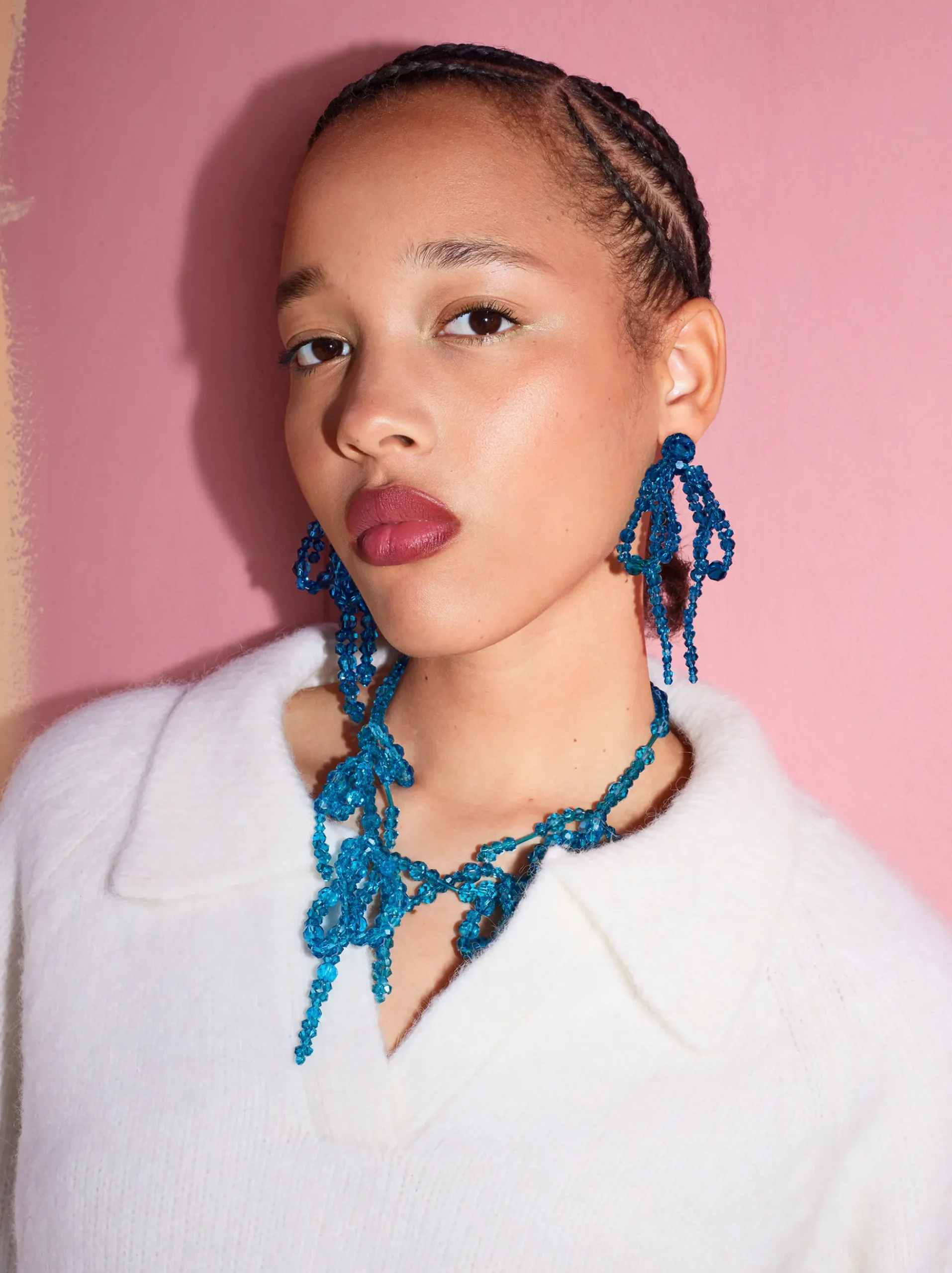 PARFOIS Kurze Ohrringe|Hoop-Ohrringe>Online Exclusive - Halskette Mit Schleife Blau