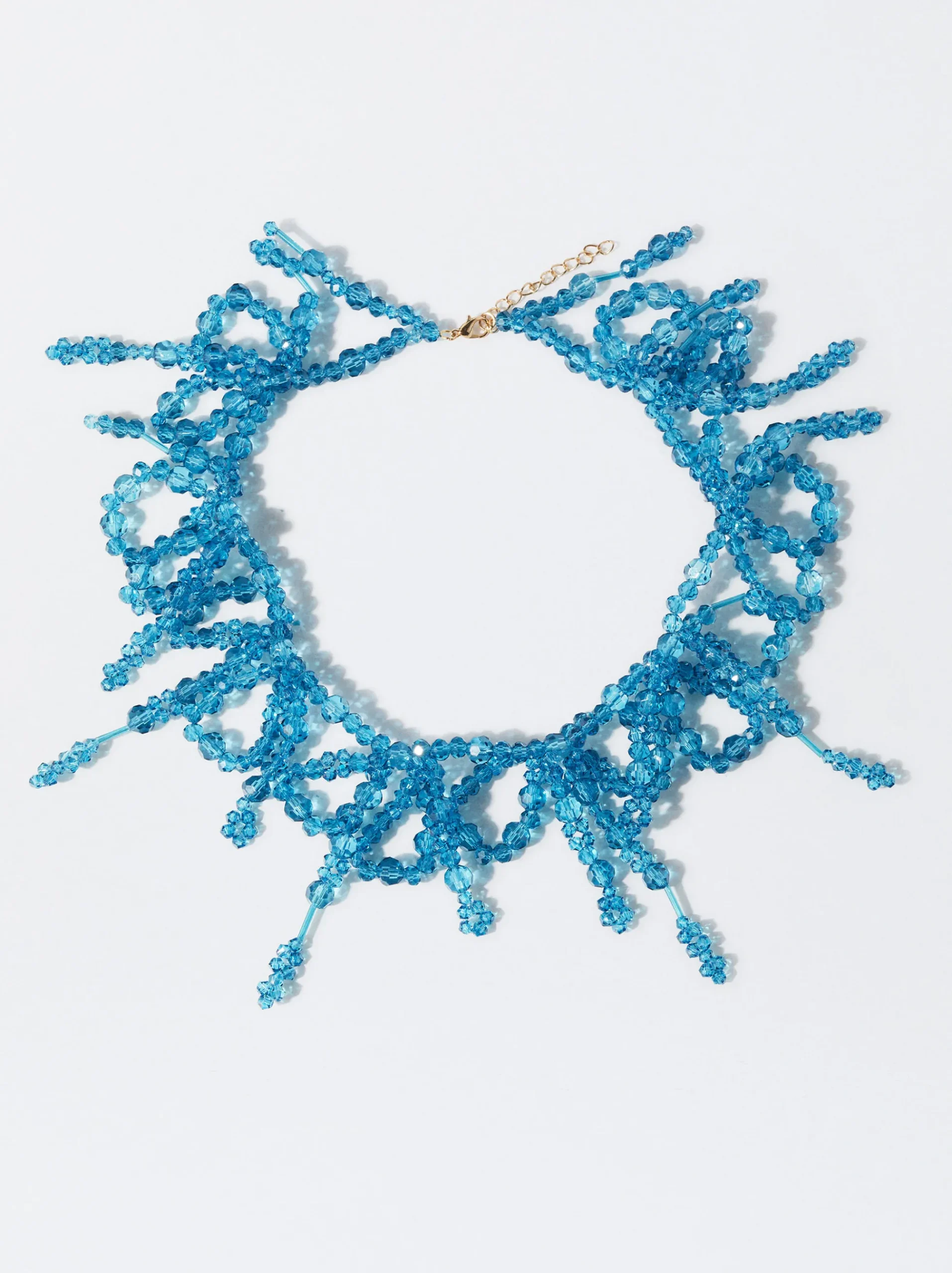 PARFOIS Kurze Ohrringe|Hoop-Ohrringe>Online Exclusive - Halskette Mit Schleife Blau