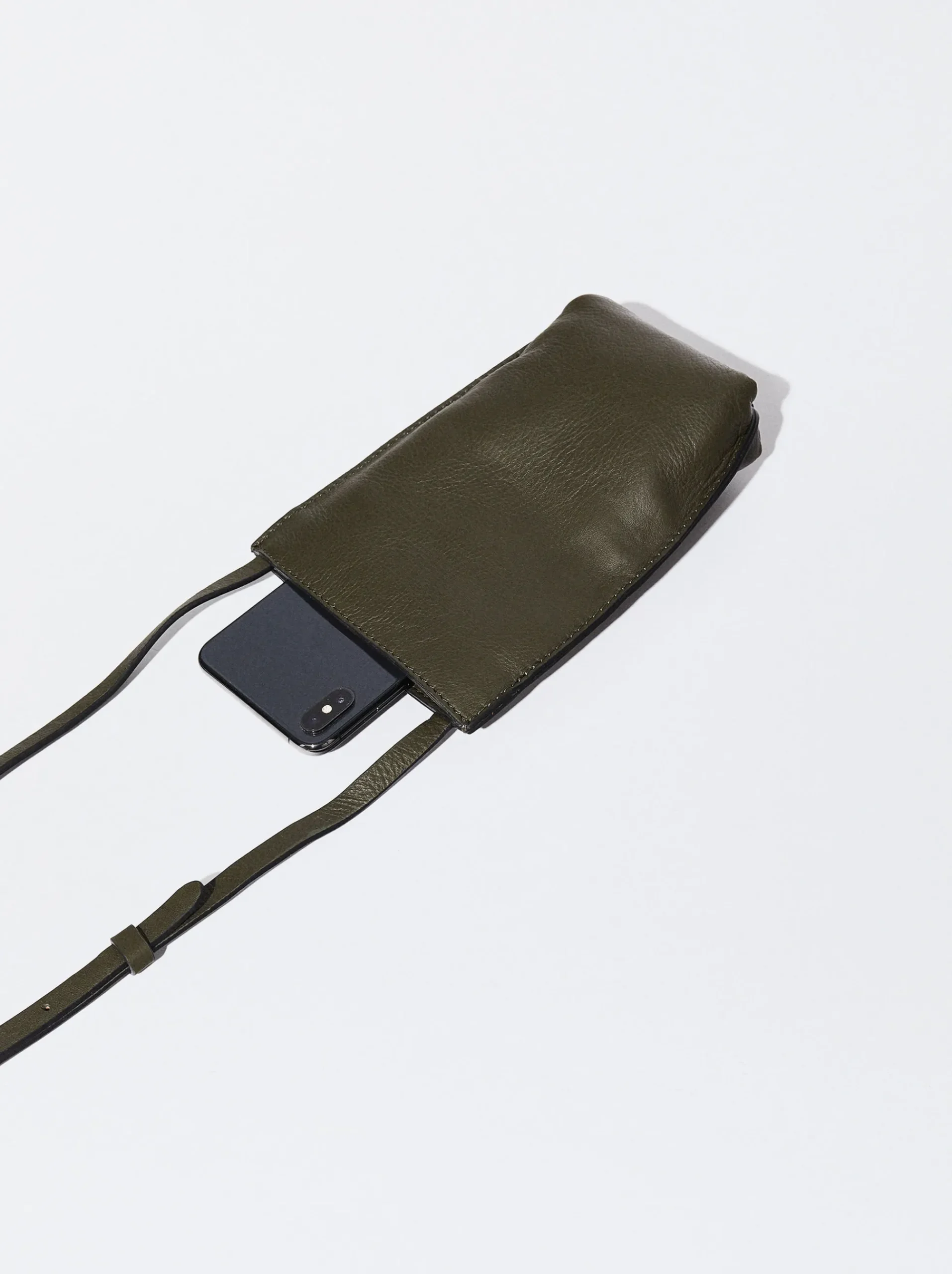 PARFOIS Gummis>Online Exclusive - Handyhülle Aus Leder Khaki