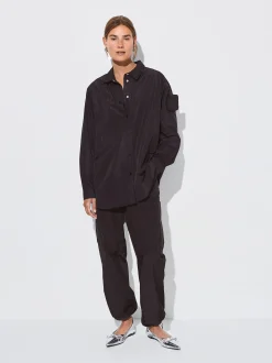 PARFOIS Basics|Strick>Online Exclusive - Hemd Aus Nylon Mit Tasche Schwarz
