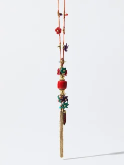PARFOIS Set Ohrringen|Hoop-Ohrringe>Online Exclusive - Kette Mit Blume Mehrfarbig