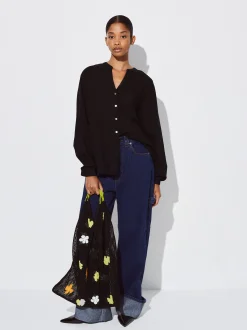 PARFOIS Basics|Strick>Online Exclusive - Langarm-Hemd Aus Baumwolle Schwarz