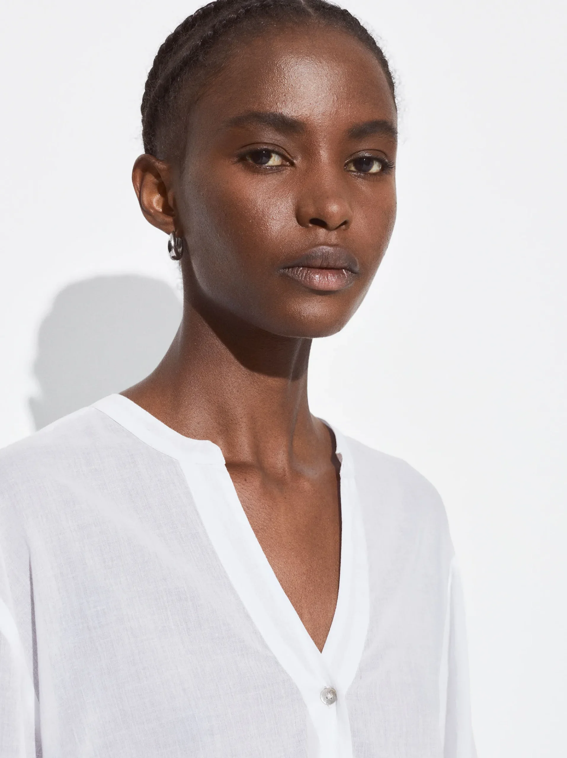 PARFOIS Basics|Strick>Online Exclusive - Langarm-Hemd Aus Baumwolle Weib