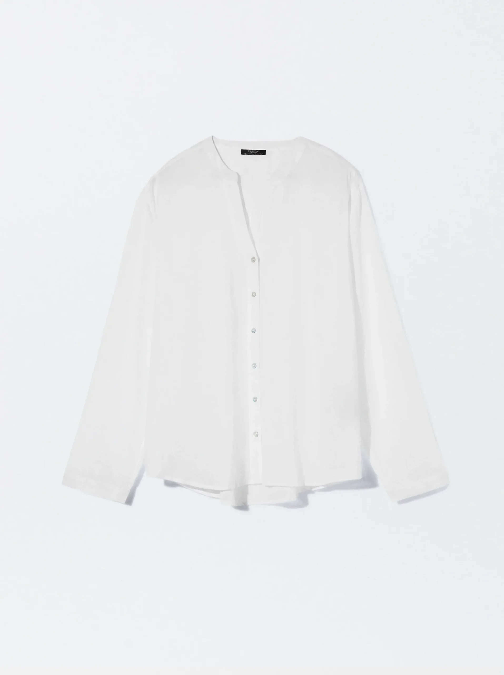 PARFOIS Basics|Strick>Online Exclusive - Langarm-Hemd Aus Baumwolle Weib