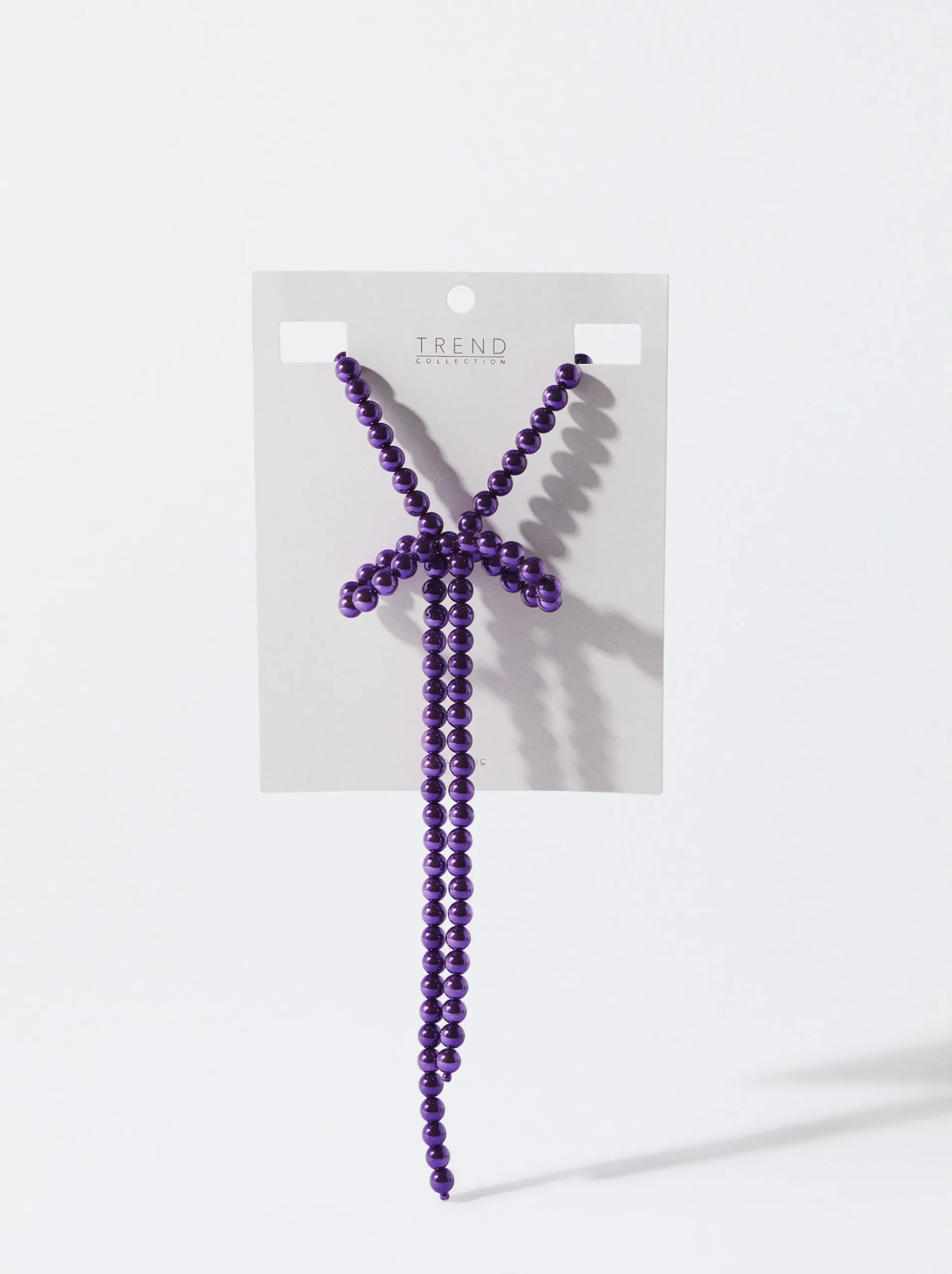 PARFOIS Strick|Pullover Und Jacke>Online Exclusive - Lange Halskette Mit Schleife Violett