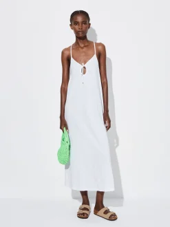 PARFOIS Lange Halsketten>Online Exclusive - Langes Kleid Aus Baumwolle Weib