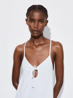 PARFOIS Lange Halsketten>Online Exclusive - Langes Kleid Aus Baumwolle Weib
