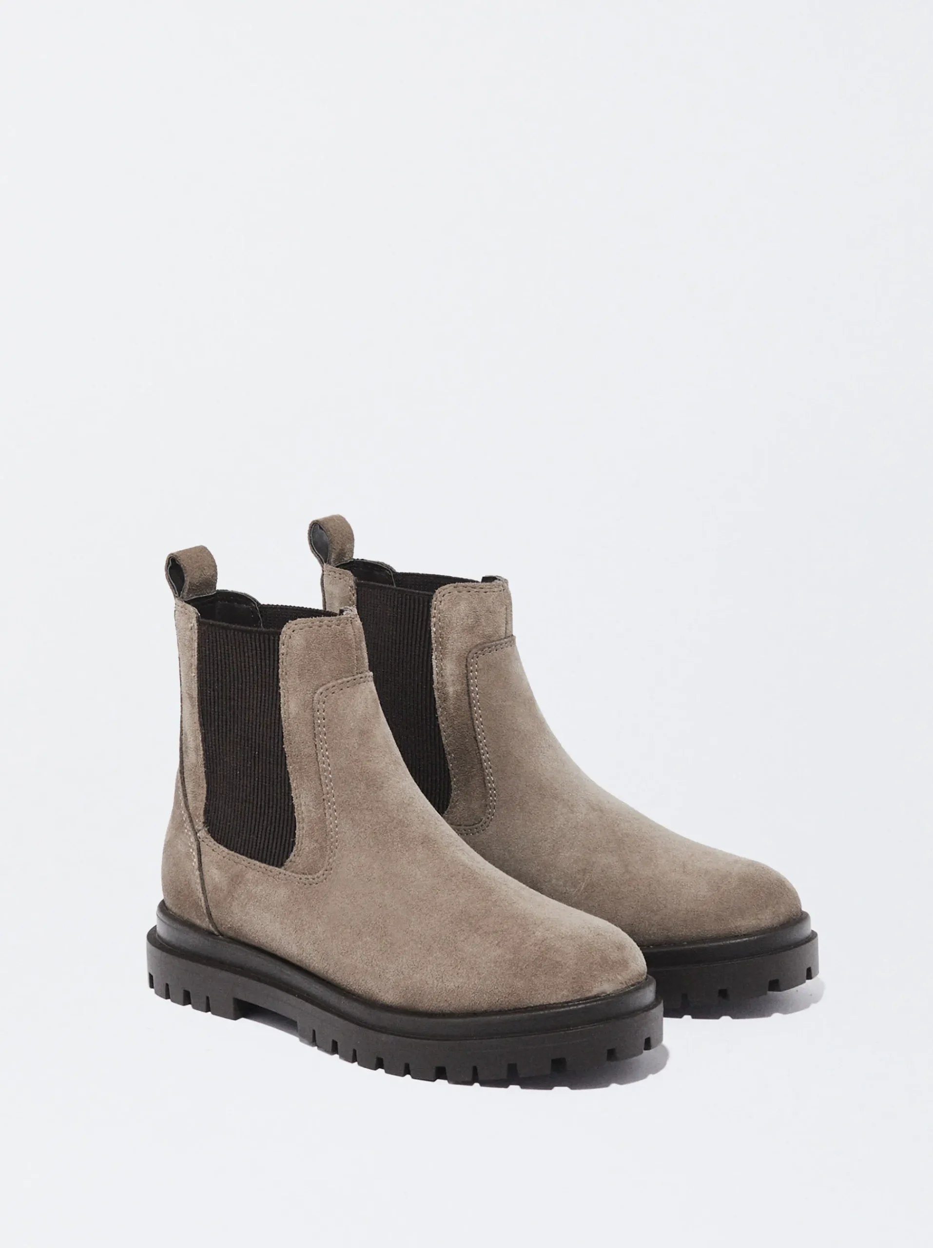 PARFOIS Ringe>Online Exclusive - Niedrige Stiefeletten Aus Leder Beige