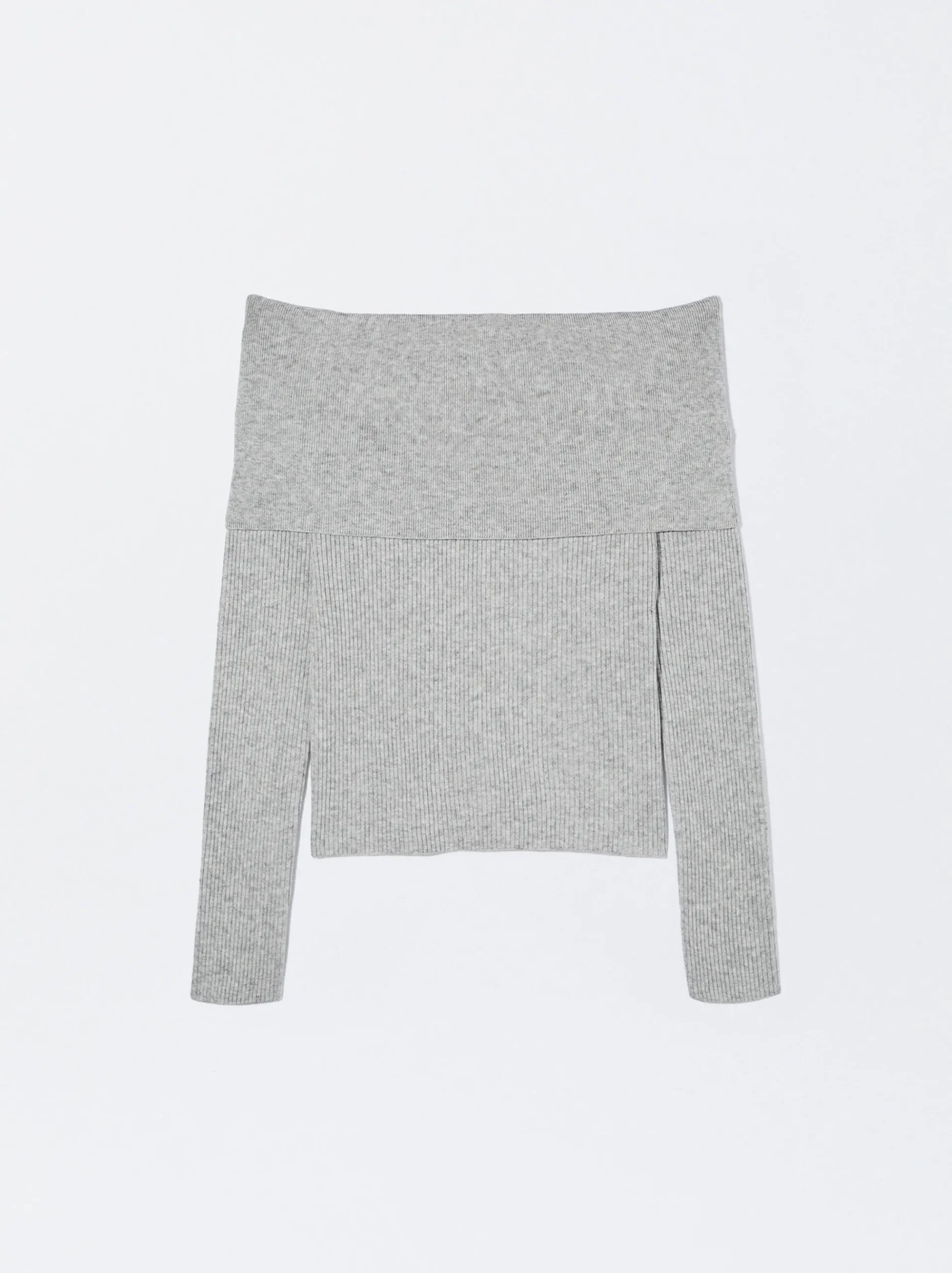 PARFOIS Hosen>Online Exclusive - Off-Shoulder-Pullover Grau