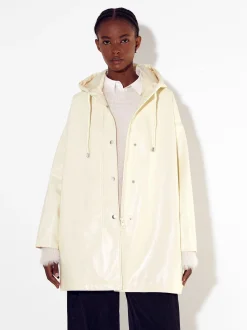 PARFOIS Raffinierter Modeschmuck|Ringe>Online Exclusive - Parka In Lackoptik Mit Kapuze Beige