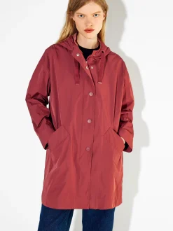 PARFOIS Raffinierter Modeschmuck|Lange Ohrringe>Online Exclusive - Parka Mit Taschen Und Kapuzen Bordeaux