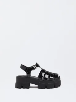 PARFOIS Raffinierter Modeschmuck|Kurze Halsketten>Online Exclusive - Plateau-Sandalen Schwarz