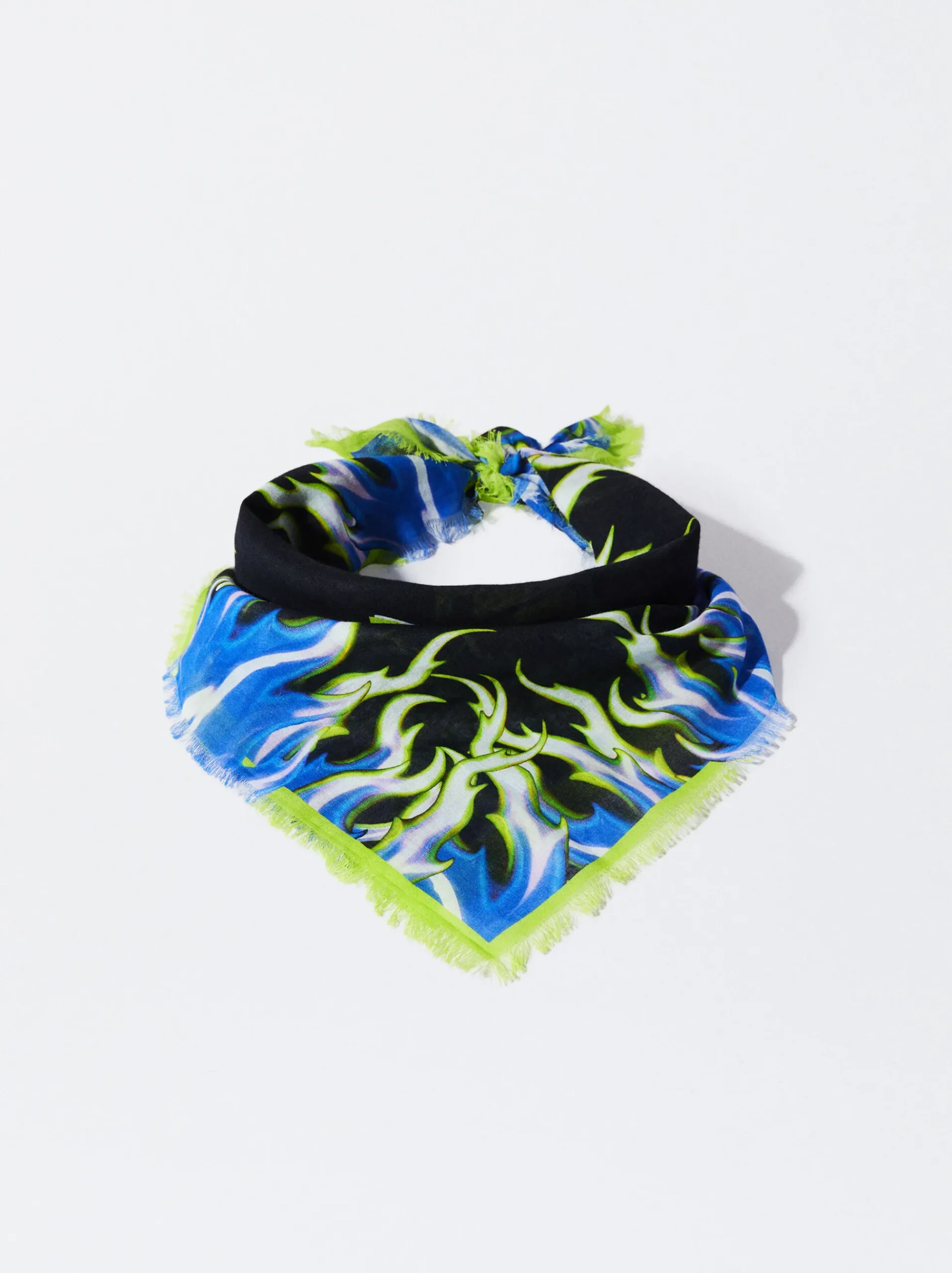 PARFOIS Printed>Online Exclusive - Quadratischer Schal Aus Bio-Baumwolle Mehrfarbig