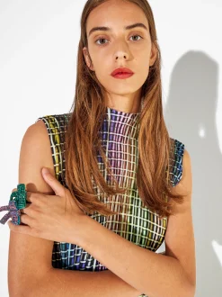 PARFOIS Basics|Strick>Online Exclusive - Ring Maxi-Bogen Grün