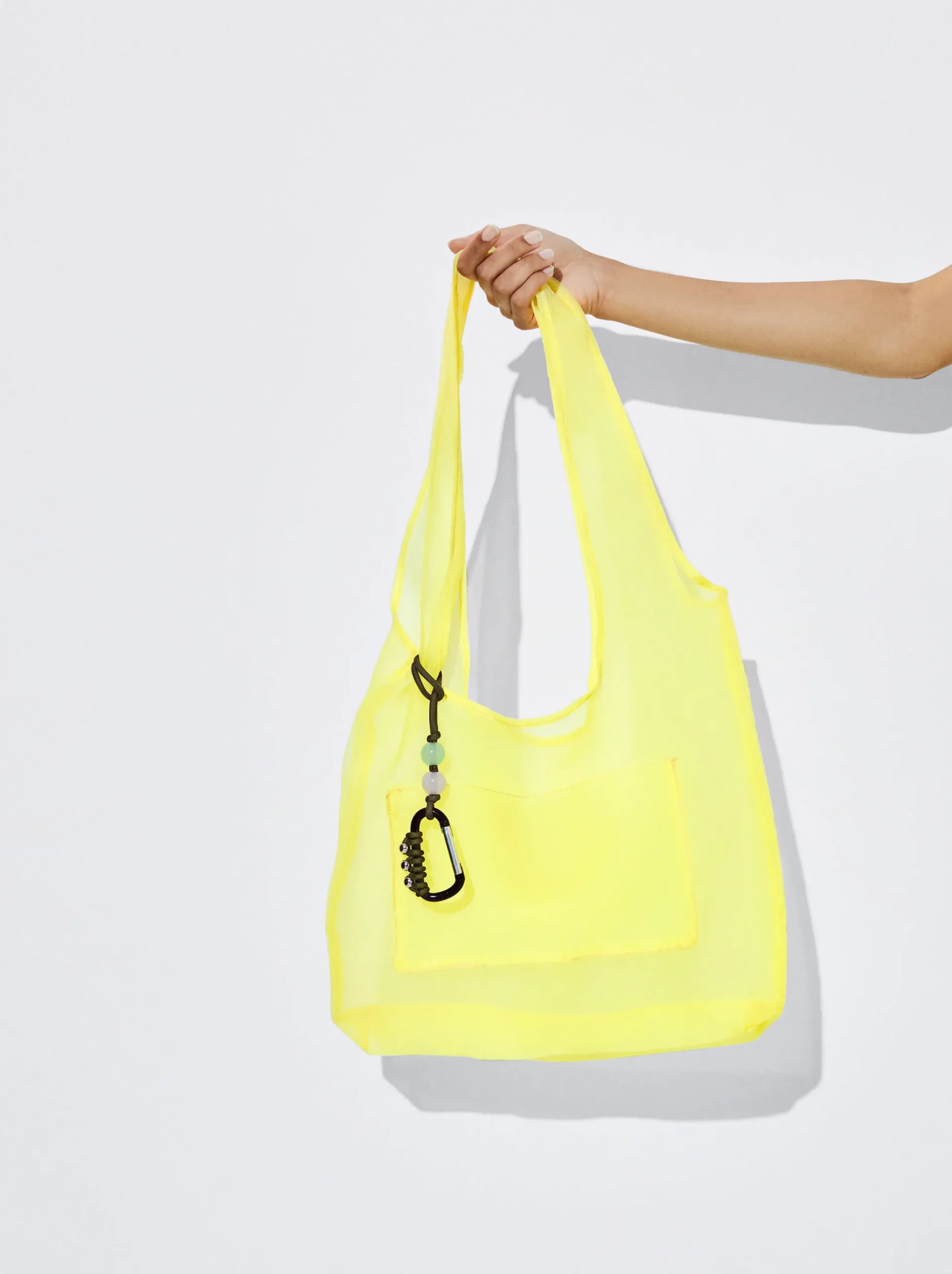 PARFOIS Blazer und Mäntel>Online Exclusive - Schultertasche Aus Organza Gelb