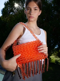 PARFOIS Schultertaschen|Basics>Online Exclusive - Schultertasche Mit Perlen Orange