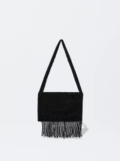 PARFOIS Blazer und Mäntel>Online Exclusive - Schultertasche Mit Fransen Schwarz