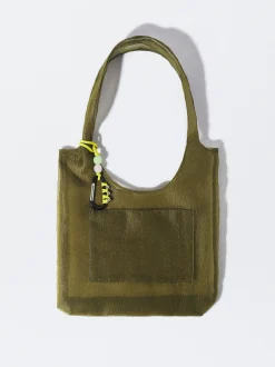 PARFOIS Ponchos und Kimonos>Online Exclusive - Schultertasche Aus Organza Khaki