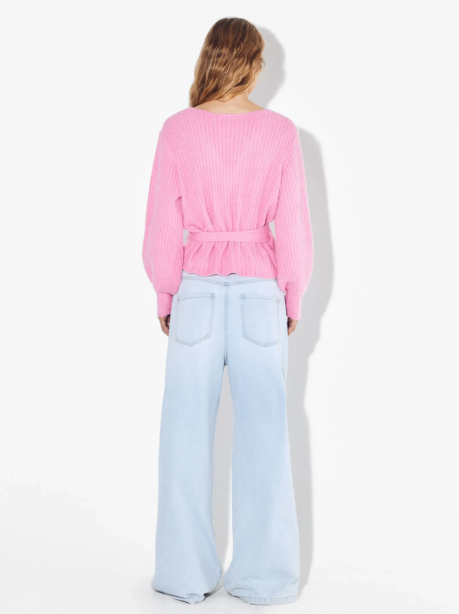 PARFOIS Hosen>Online Exclusive - Strickjacke Mit Schleife Rosa