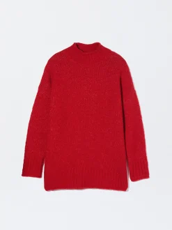 PARFOIS Kleider>Online Exclusive - Strickpullover Mit Wolle Rot