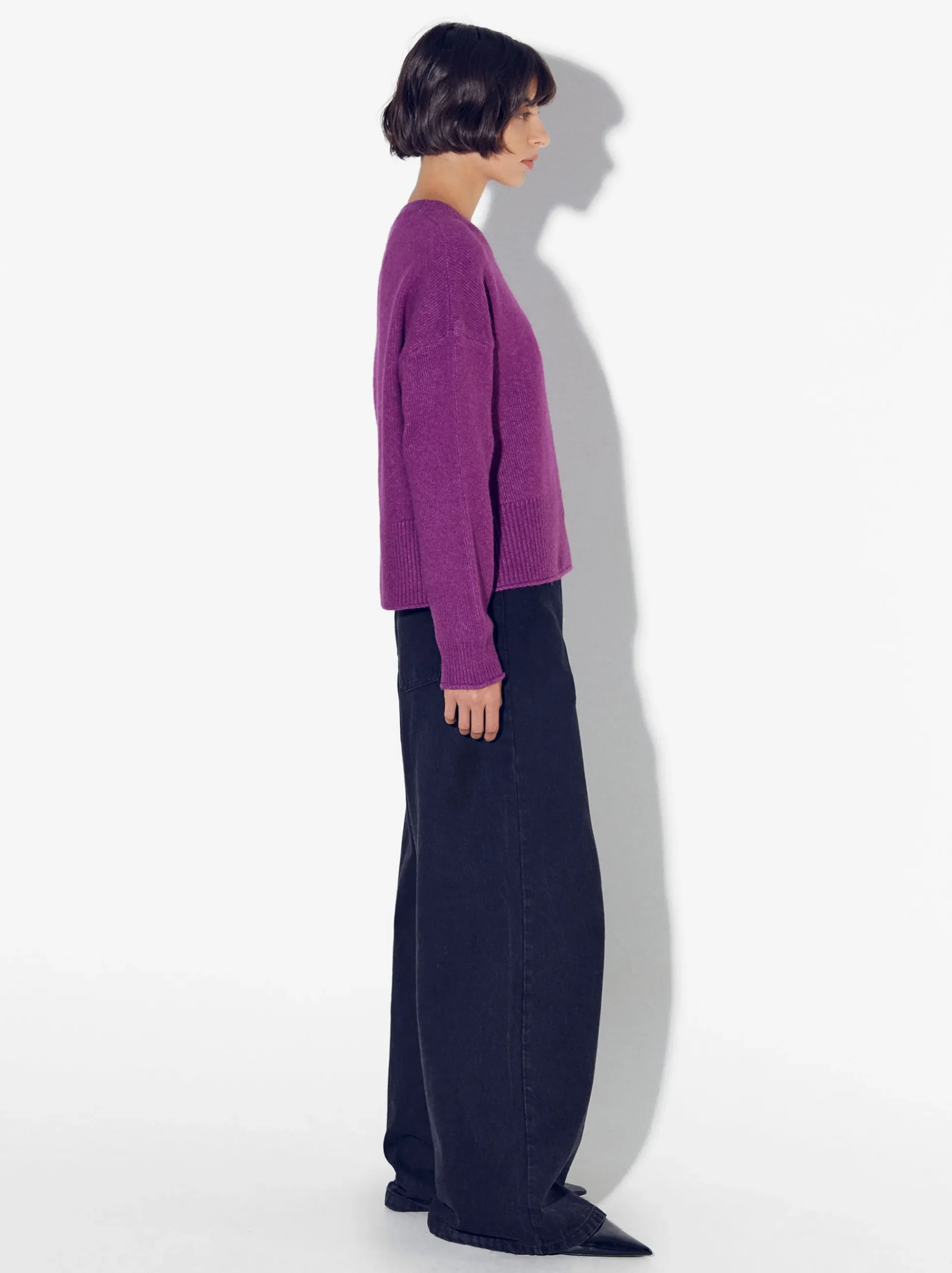 PARFOIS Hosen>Online Exclusive - Strickpullover Violett