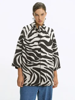 PARFOIS Kleider>Online Exclusive - Strickponcho Mit Kapuze Mehrfarbig