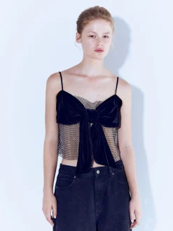 PARFOIS Schultertaschen>Online Exclusive - Trägertop Mit Schleife Schwarz