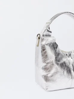 PARFOIS Schultertaschen>Online Exclusive - Umh&auml;ngetasche Aus Leder Silber