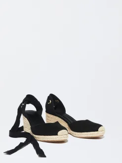 PARFOIS Raffinierter Modeschmuck|Kurze Halsketten>Online Exclusive - Wedges Aus Jute Schwarz