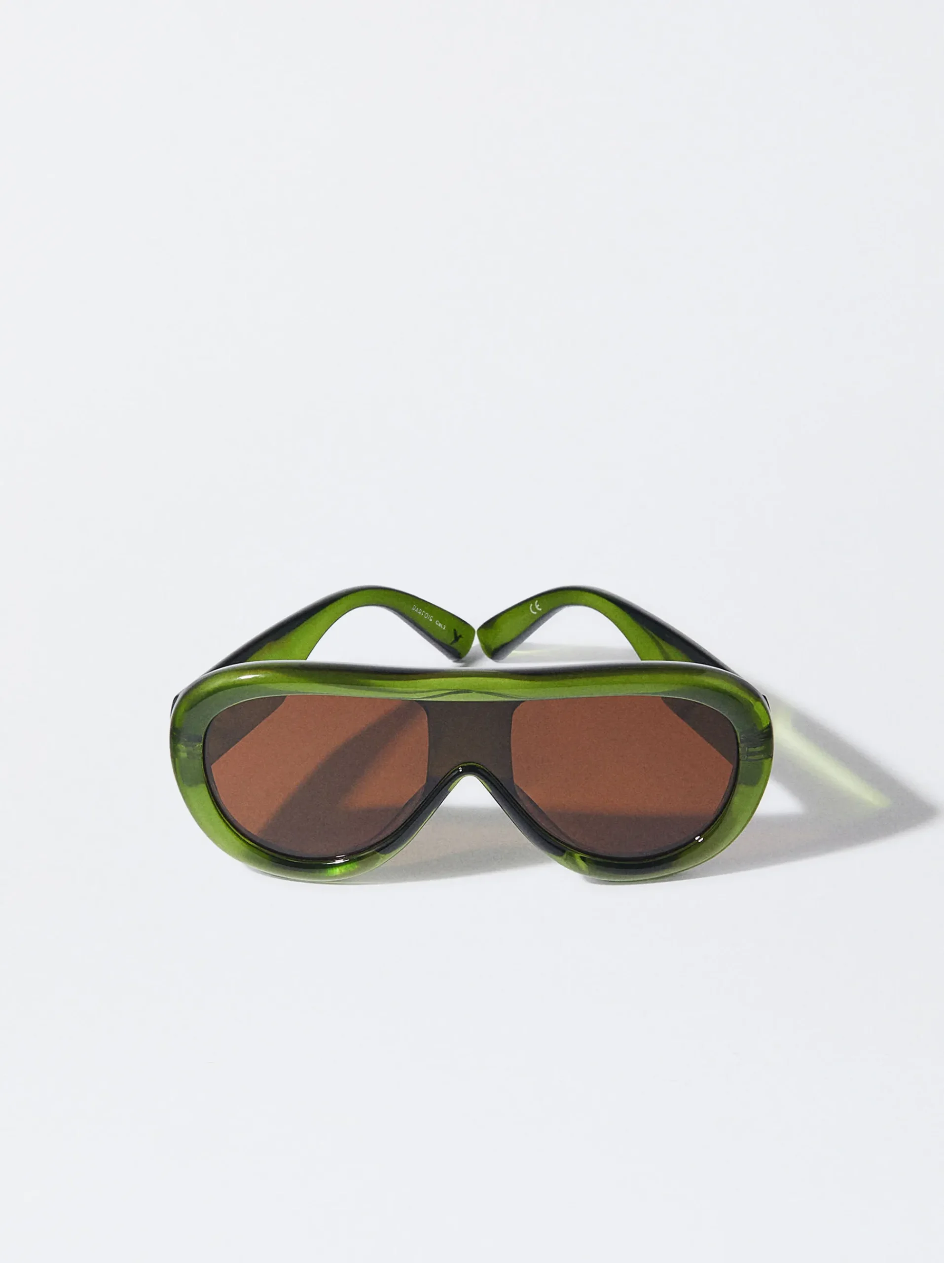 PARFOIS Kunststoff Sonnenbrille|Runde Sonnenbrille>Ovale Sonnenbrille Grün